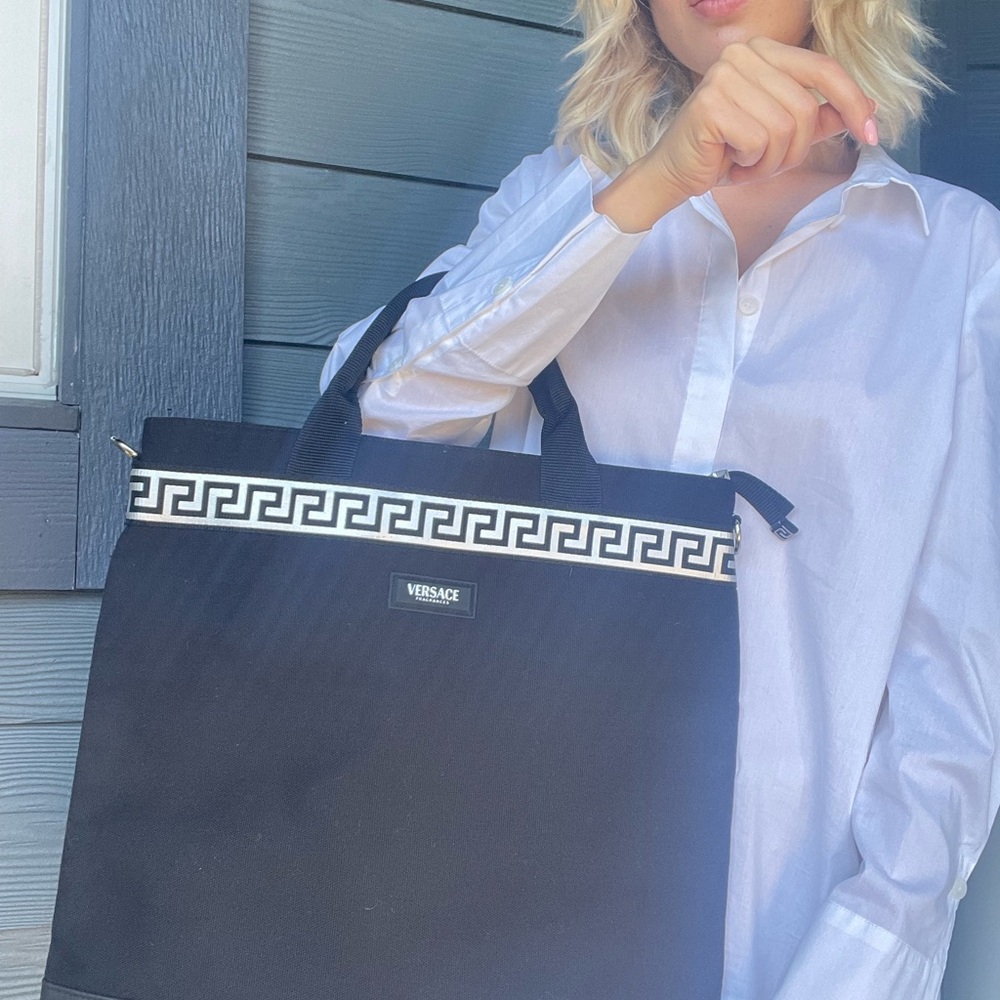 Versace Black Tote Bag